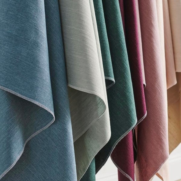 Display of drapery fabric samples in Austin, TX