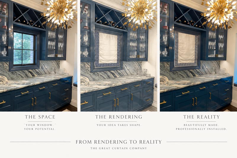 Bar counter rendering to reality.